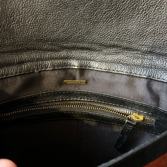 Lizzie Fortunato Leather and Embroidered Clutch with Gold Hardware - Picture 6 of 7